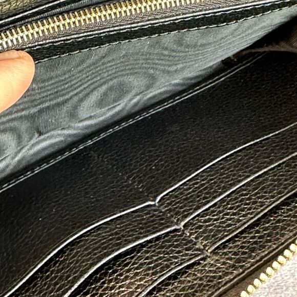 Gucci Leather Zumi Black Zippy Wallet - Picture 12 of 13